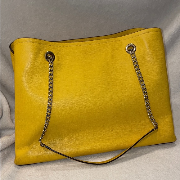 Kate Spade New York Jordyn Chain Handle Tote in Sunflower Yellow - Picture 2 of 16